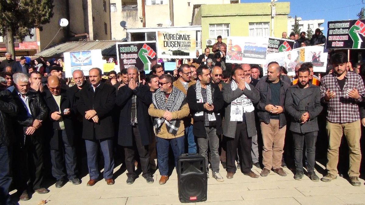 İslahiye\'de Kudüs Protestosu