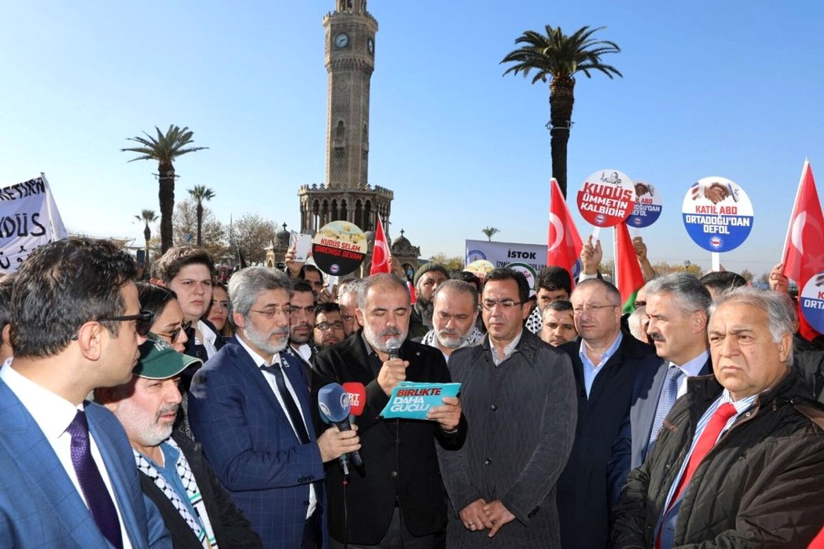 İzmir\'de Kudüs Protestosu