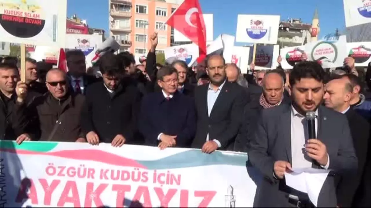 Konya, Karaman ve Aksaray\'da "Kudüs" Protestoları