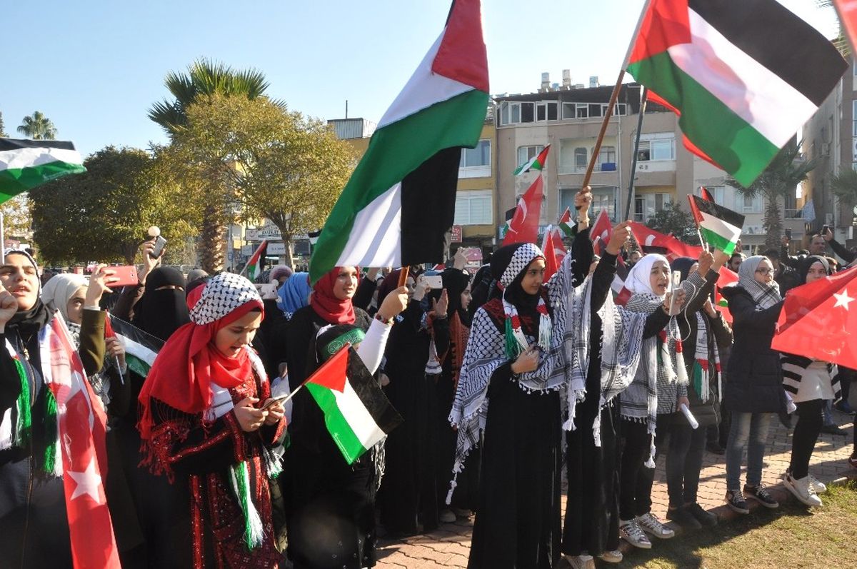 Kudüs Kararı Reyhanlı\'da Protesto Edildi