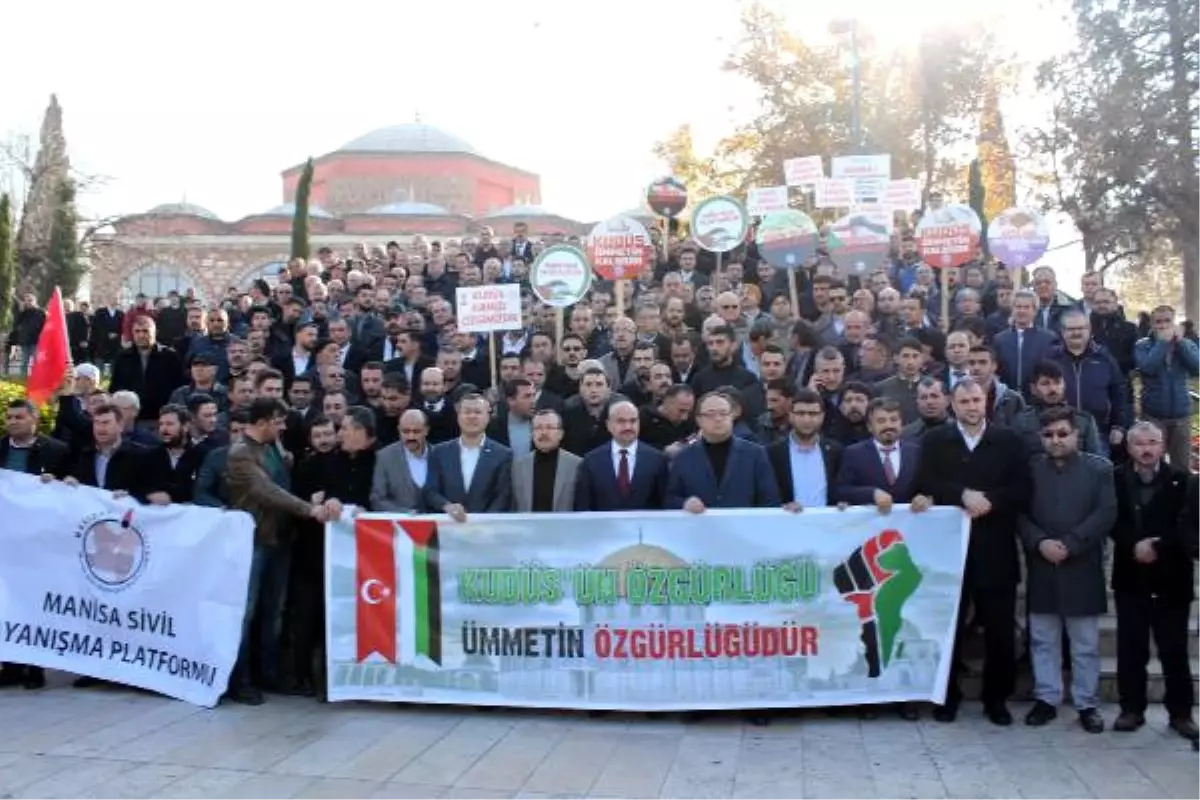 Manisa\'da ABD ve İsrail Protestosu