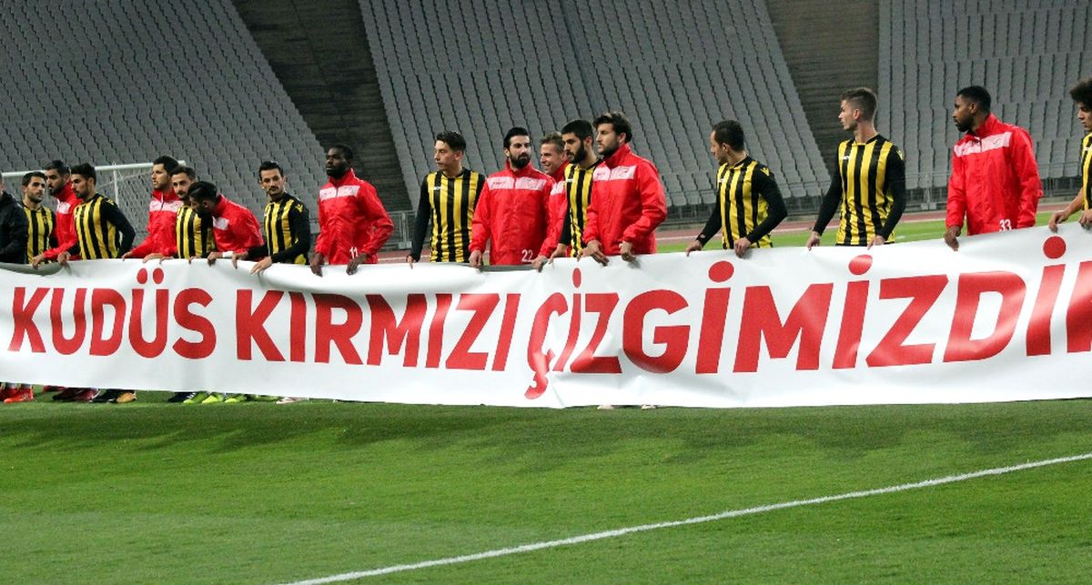 Olimpiyat Stadı\'nda Kudüs Tepkisi