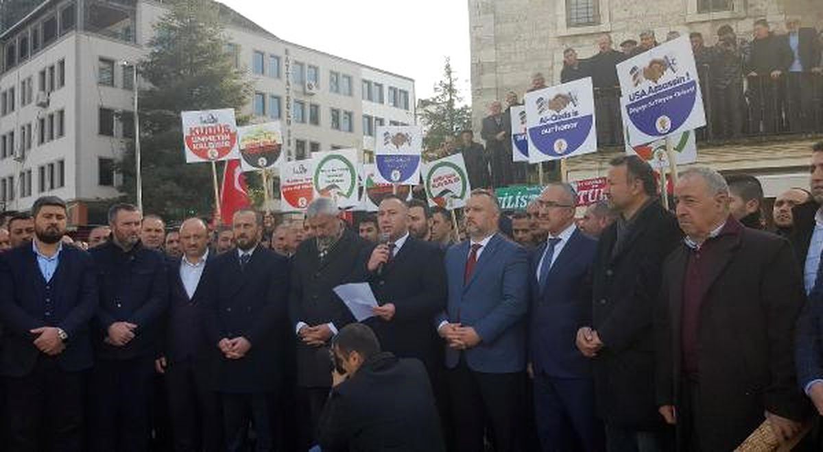 Ordu\'da AK Parti\'den \'Kudüs\' Protestosu