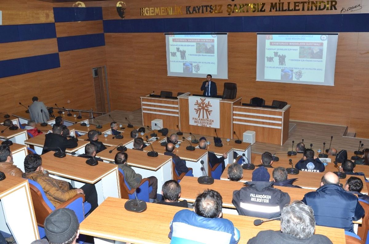 Palandöken Belediyesi Personeline Uyuşturucu ile Mücadele Eğitimi Verildi
