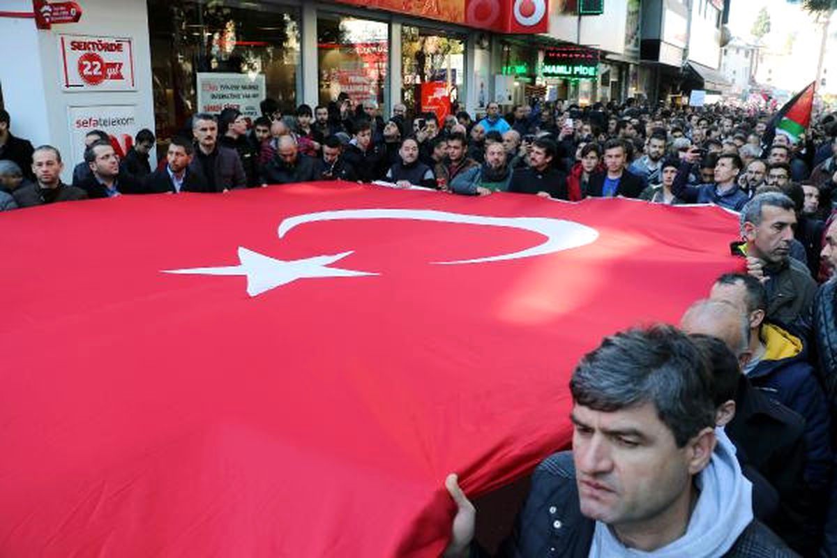 Samsun\'da Kudüs Protestosu