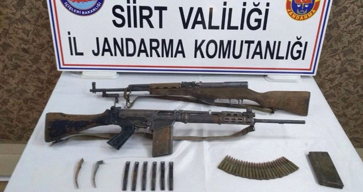 Siirt\'te Rusya ve Belçika Menşeli Silahlar Ele Geçirildi