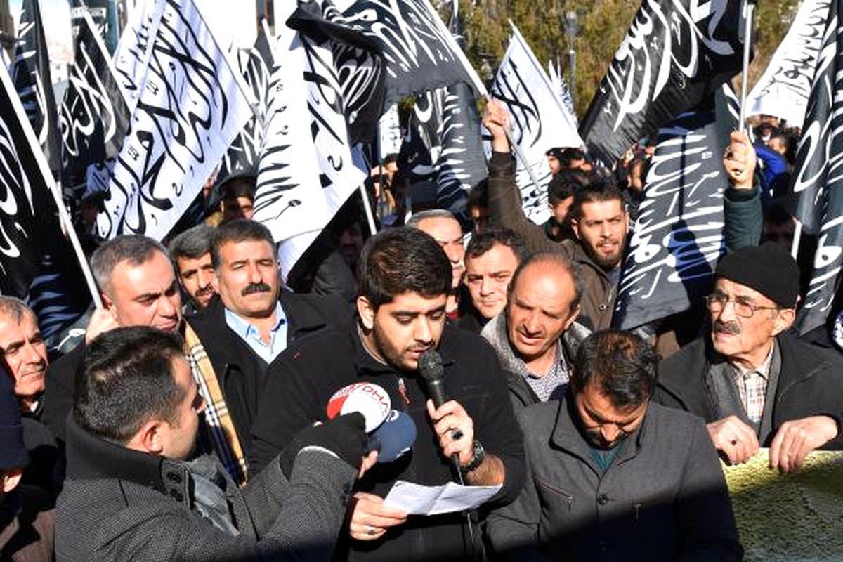 Van, Bitlis ve Hakkari\'de \'Kudüs\' Protestoları