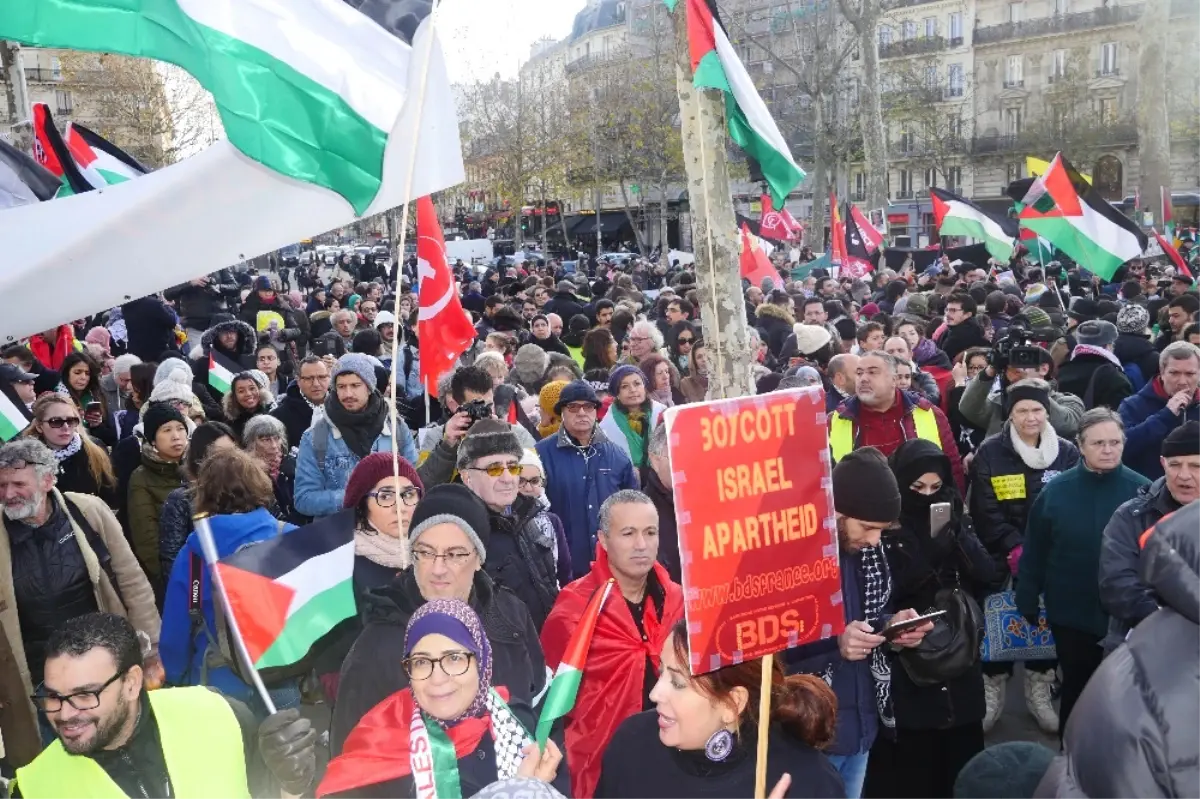 Paris\'te Kudüs Protestosu