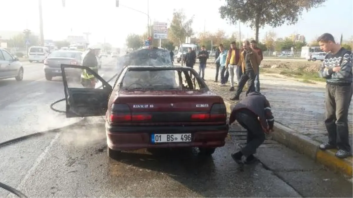 Seyir Halindeki Otomobil Yandı