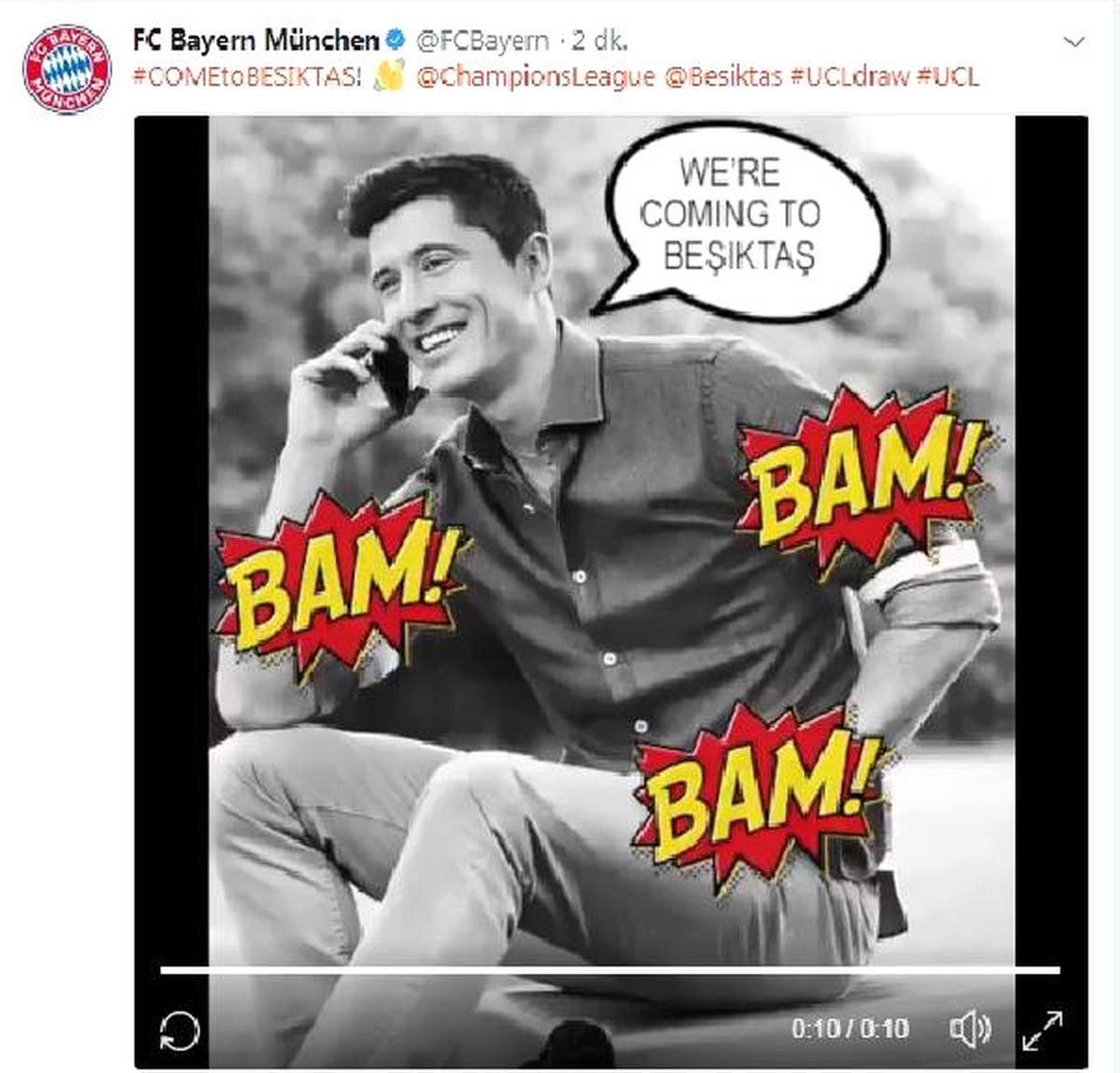 Bayern Münih\'ten Beşiktaş\'a "Merhaba"
