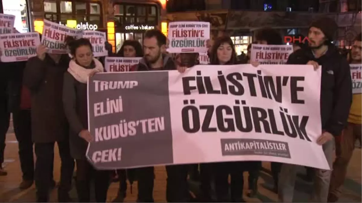 Beyoğlu\'nda Kudüs Protestosu