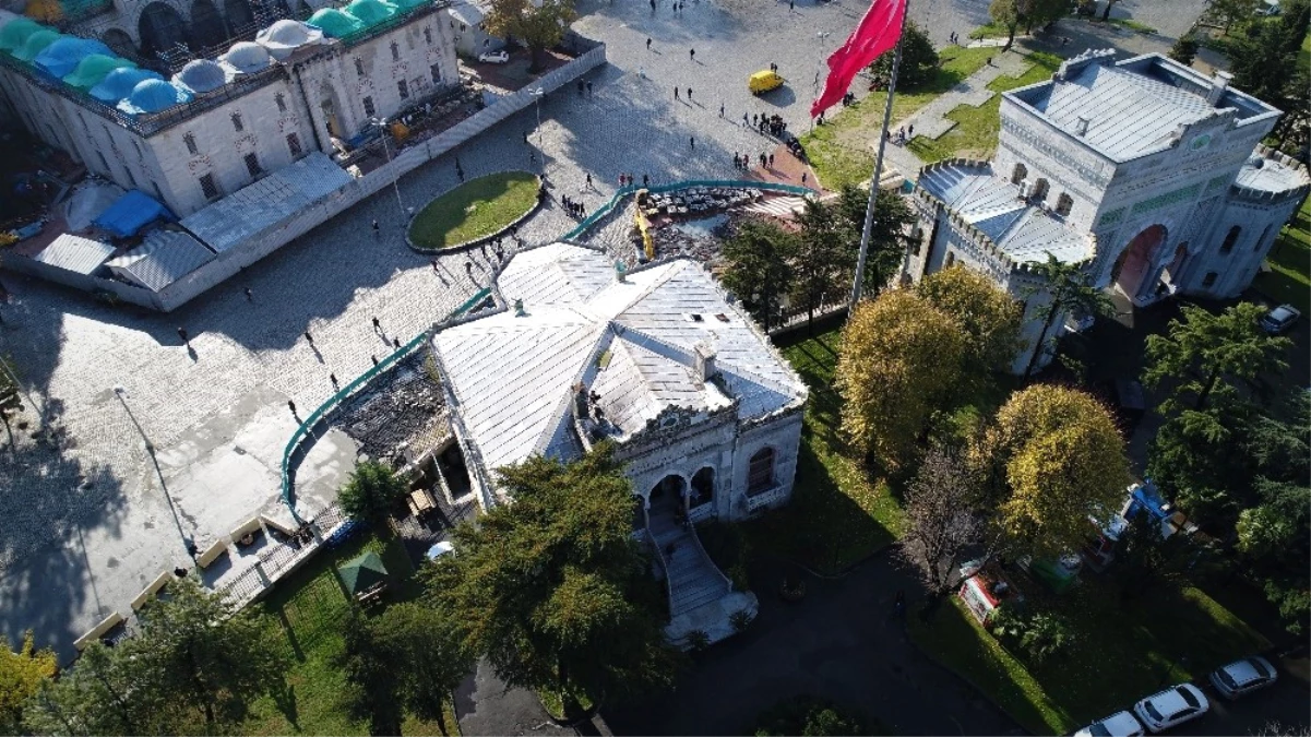 Beyazıt Meydan Çalışmaları Havadan Görüntülendi