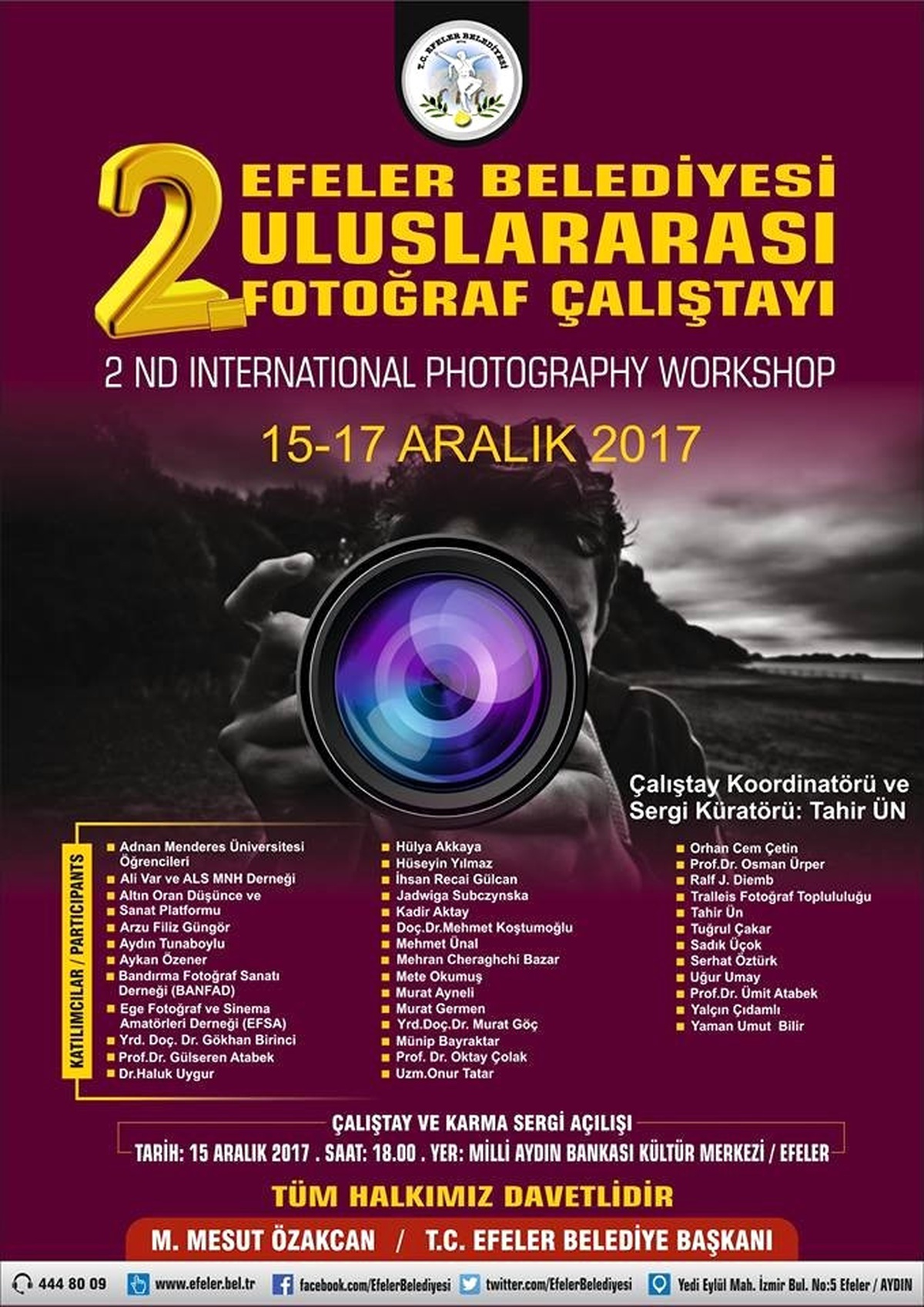 Efeler Belediyesi 2. Fotoğraf Çalıştayı Başlıyor
