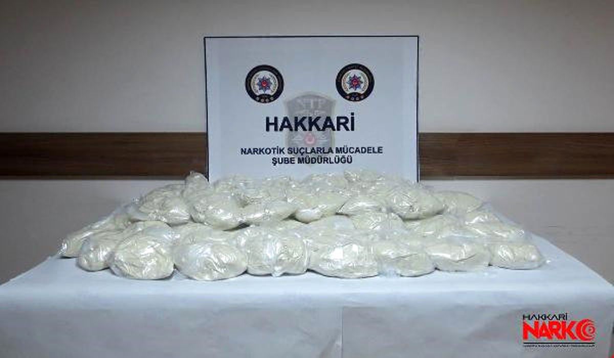 Hakkari\'de 45 Kilo Eroin Ele Geçirildi