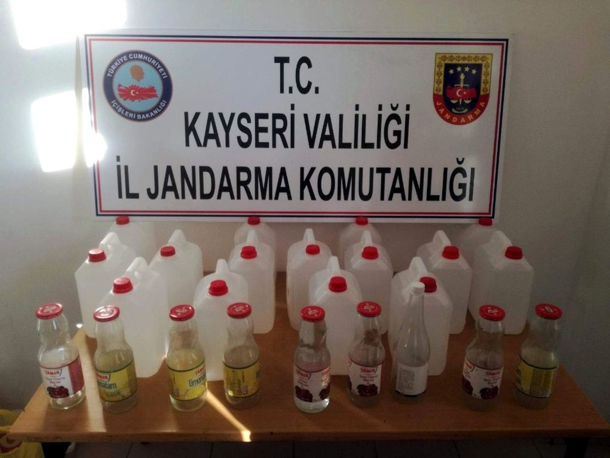 Kayseri\'de Sahte İçki Operasyonu