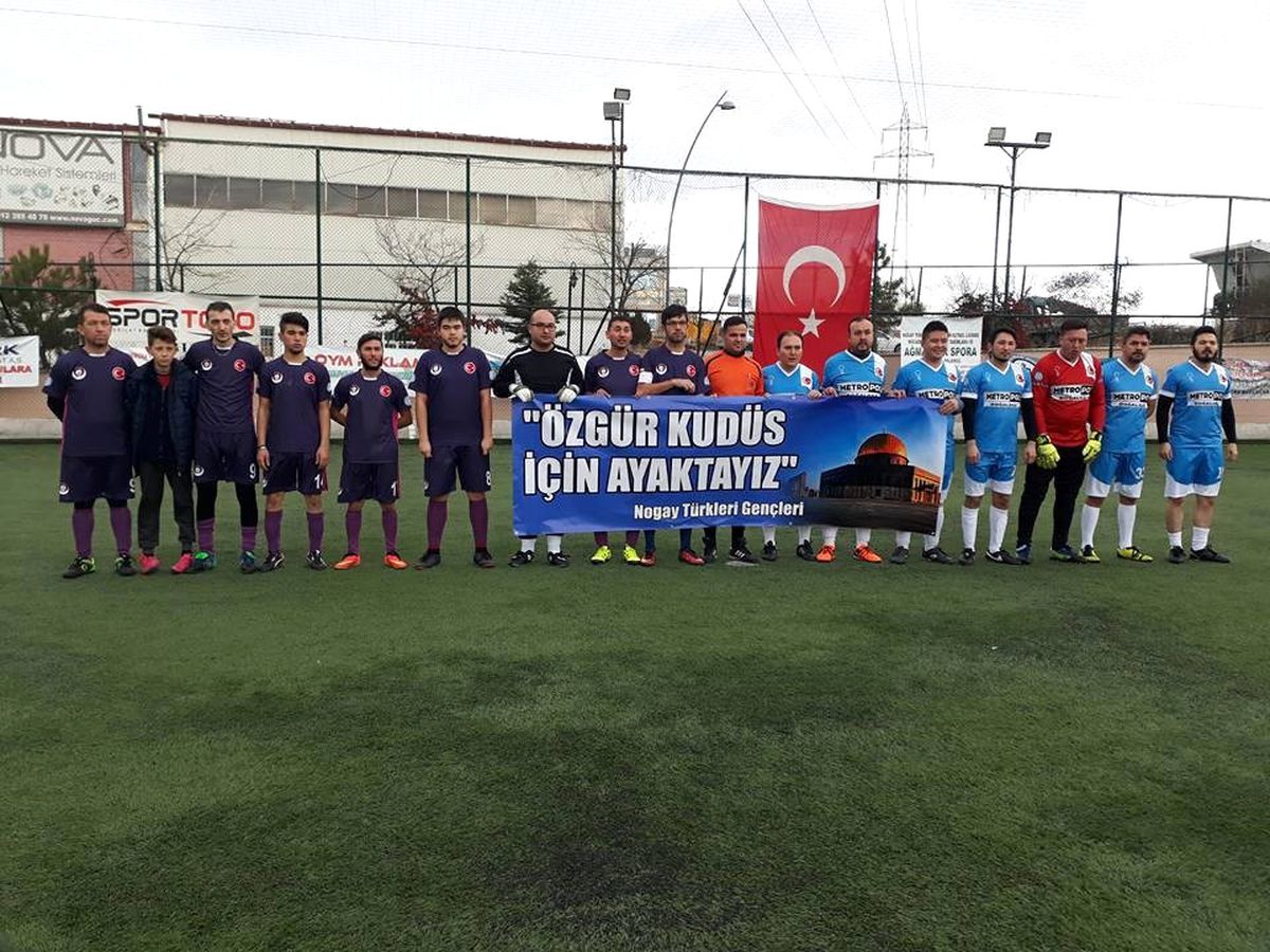 Nogay Gençlerinden İsrail ve Amerika\'nın Kudüs Tutumuna Tepki