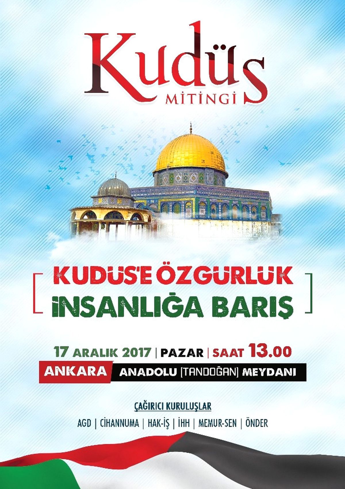 Sivil İnisiyatif Kudüs İçin Anadolu Meydanında Buluşuyor