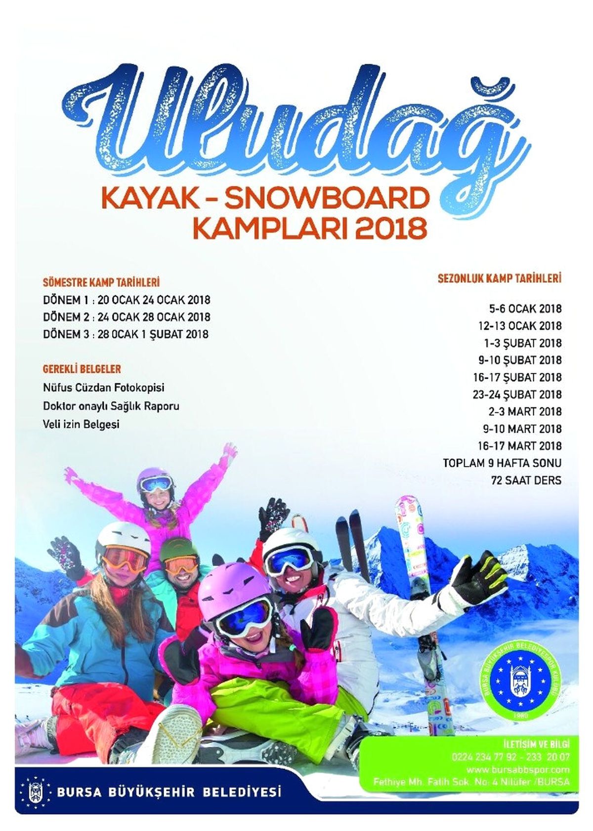 Uludağ\'da Kayak Kampı