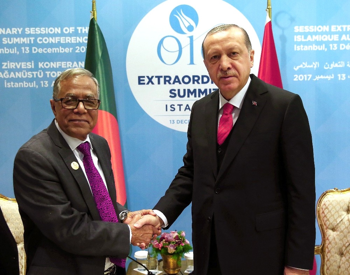 Cumhurbaşkanı Erdoğan, Bangladeş Cumhurbaşkanı Hamid ile Görüştü