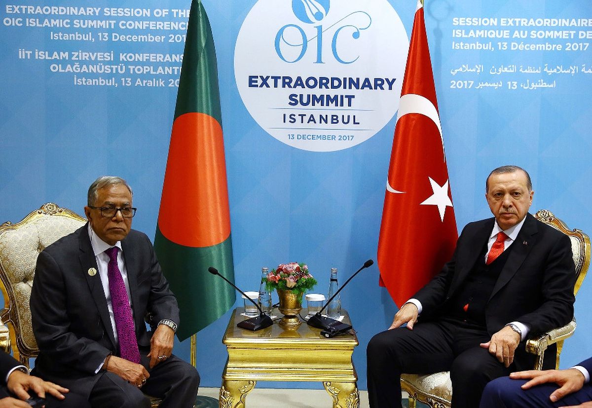 Erdoğan, Bangladeş Cumhurbaşkanı Hamid ile Görüştü