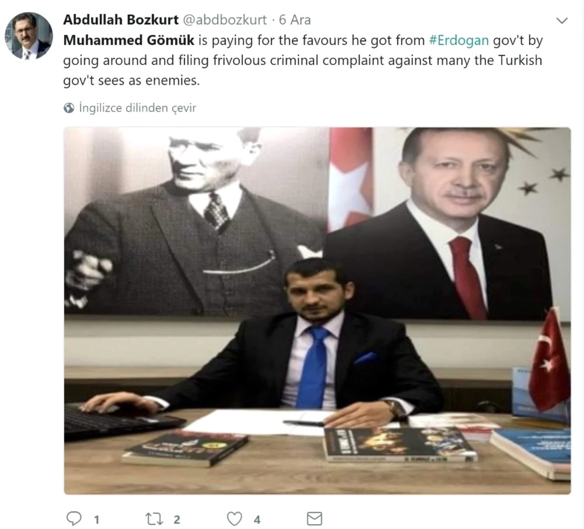 Fetö\'cü Bozkurt, Tay-Der\'i \'Anti Gülenci\' Diye Abd, NATO ve Fbı\'ya Şikayet Etti