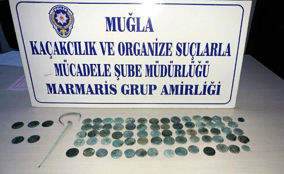 Marmaris\'te Tarihi Eser Operasyonu: 2 Gözaltı