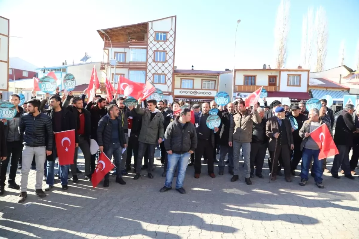 Narman\'da ABD\'nin Kudüs\'ü İsrail\'in Başkenti Olarak Tanımasına Tepki