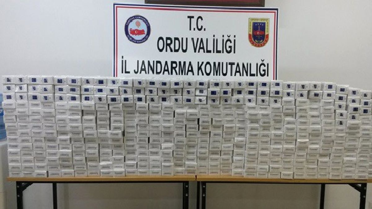 Ordu\'da Kaçak İçki ve Sigara Operasyonu