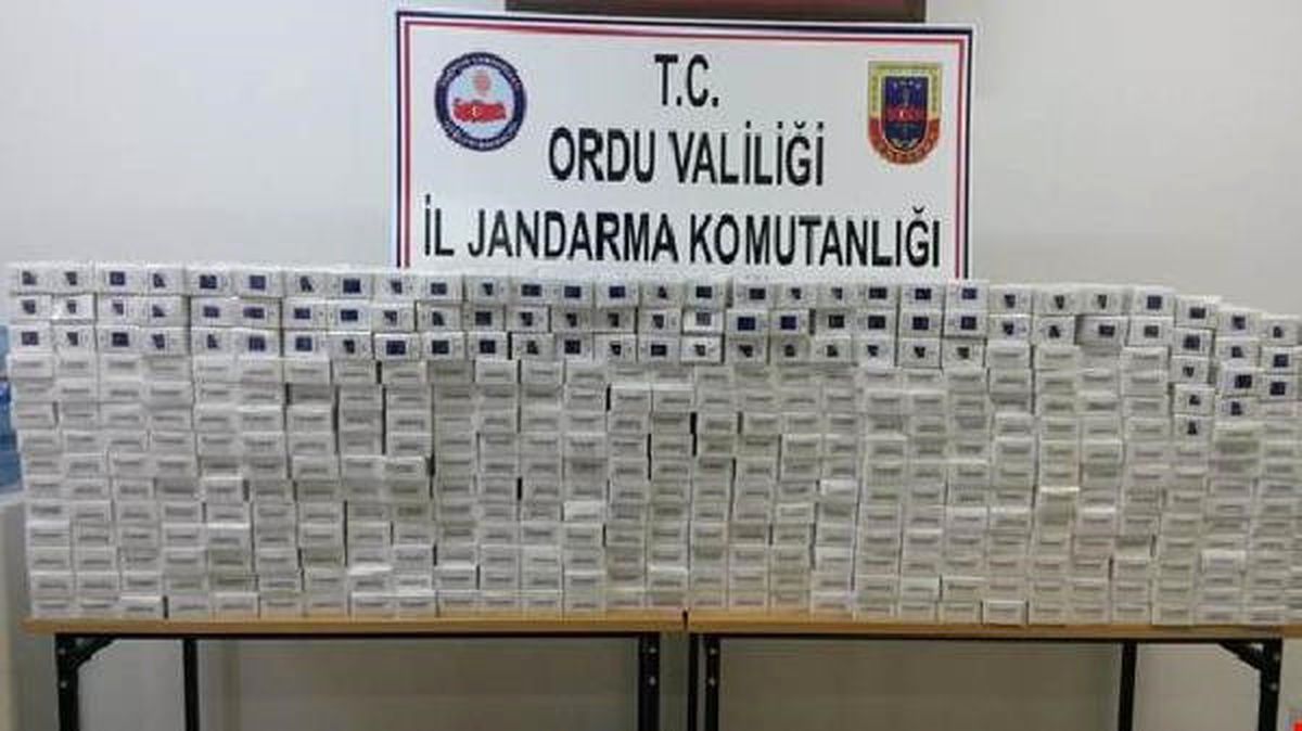 Ordu\'da Kaçak Sigara ve Alkol Ele Geçirildi