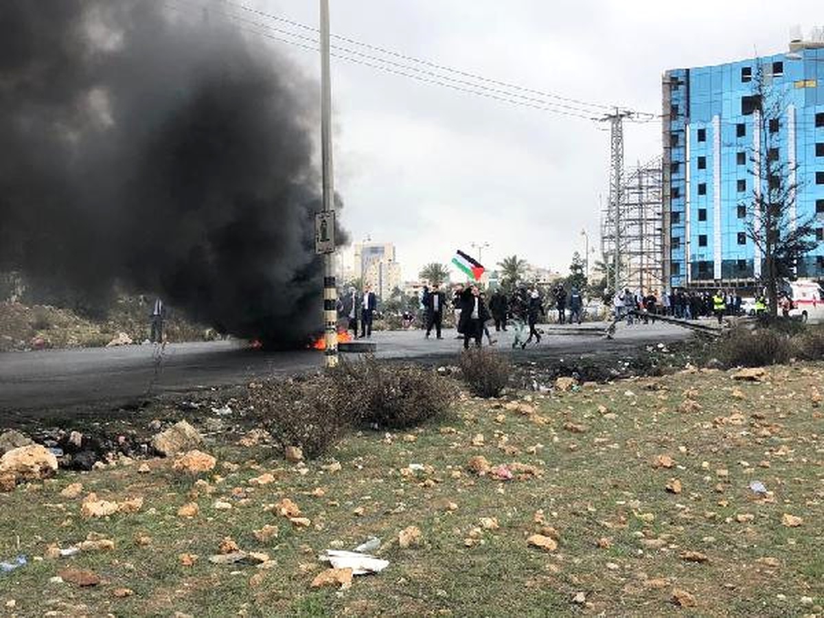 Ramallah\'ta Filistinli Avukatlardan Kudüs Kararı Protestosu