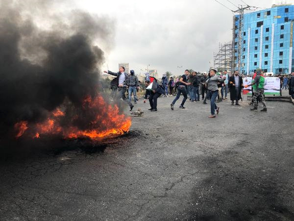 Ramallah\'ta Filistinli Avukatlardan Kudüs Kararı Protestosu (2)