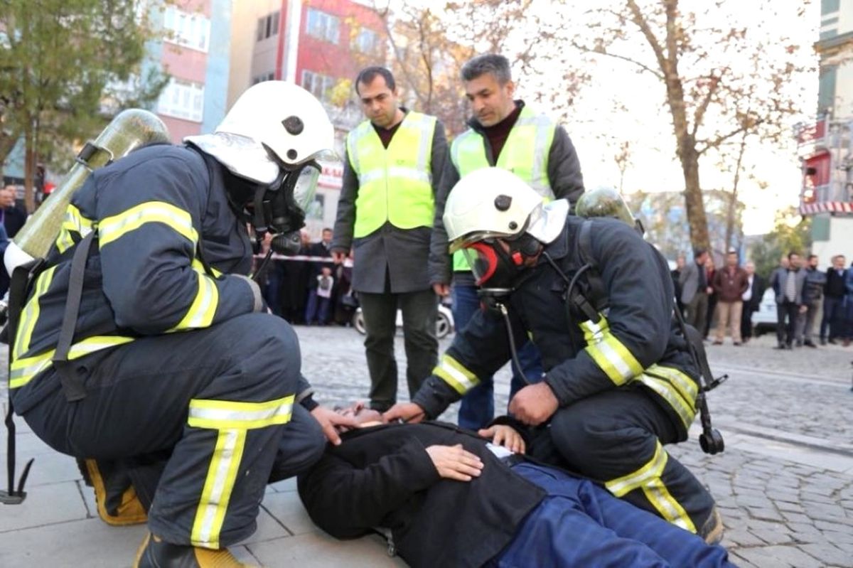 Adıyaman Belediyesinde Yangın Tatbikatı