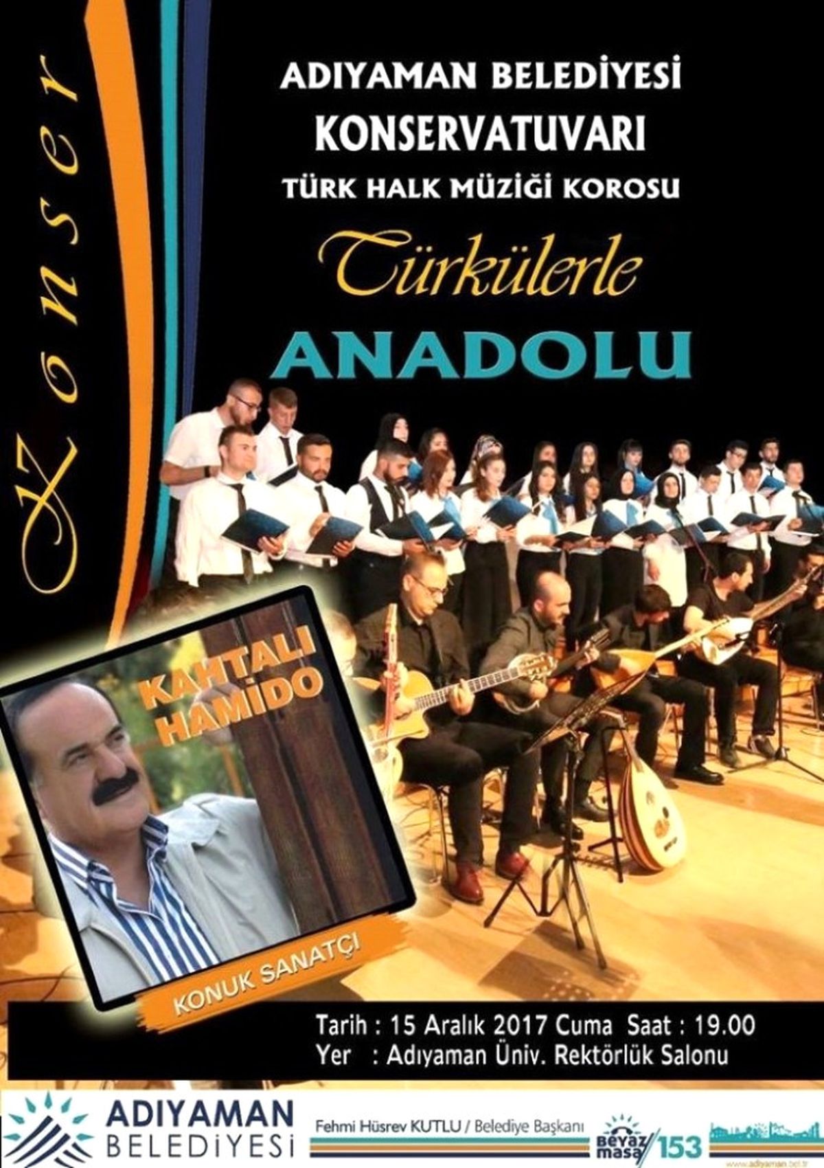 Adıyaman\'da \'Türkülerle Anadolu\' Konseri Düzenlenecek