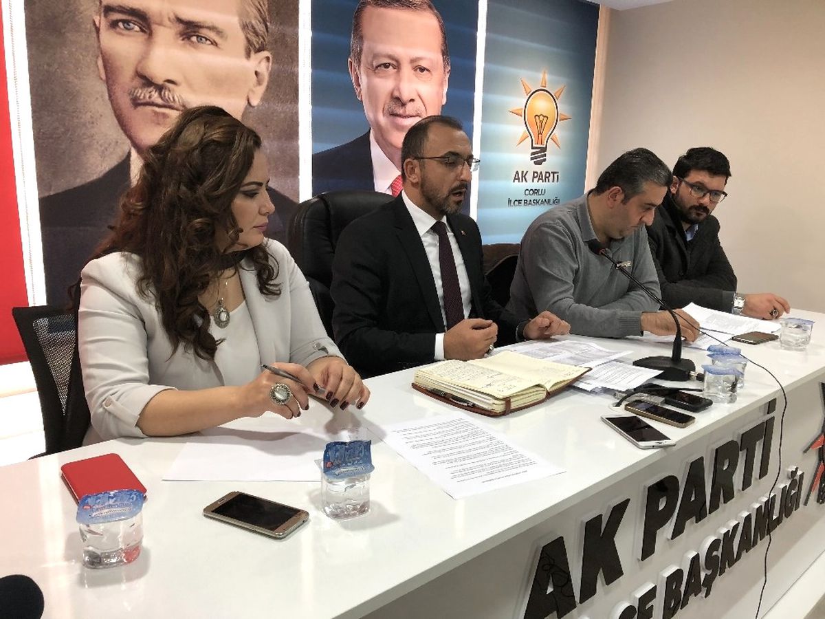AK Parti Çorlu İlçe Başkanı Av. Kerim Atalay\'dan Çorlu Belediyesi\'ne Eleştiri