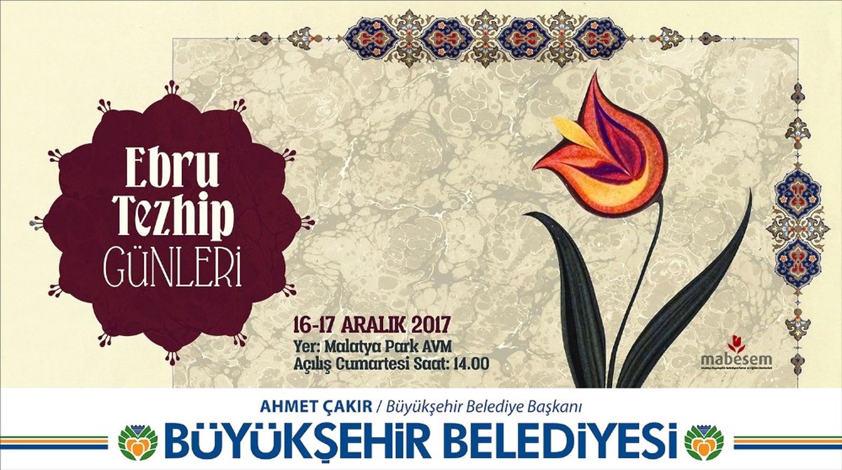 Büyükşehir\'den Ebru Tezhip Günleri