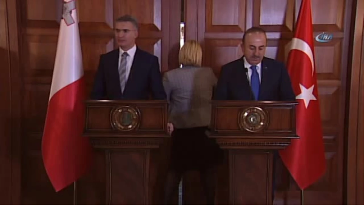 Dışişleri Bakanı Çavuşoğlu, Maltalı Mevkidaşı ile Ortak Basın Toplantısı Düzenledi