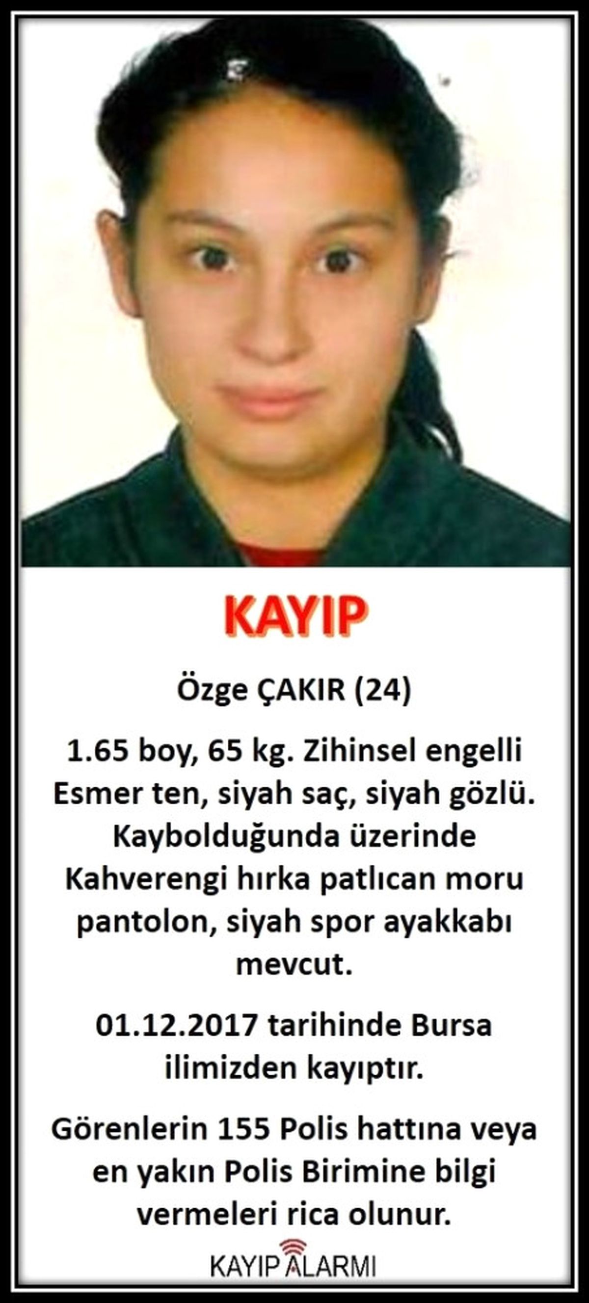 Kayıp Kız 2 Haftadır Aranıyor