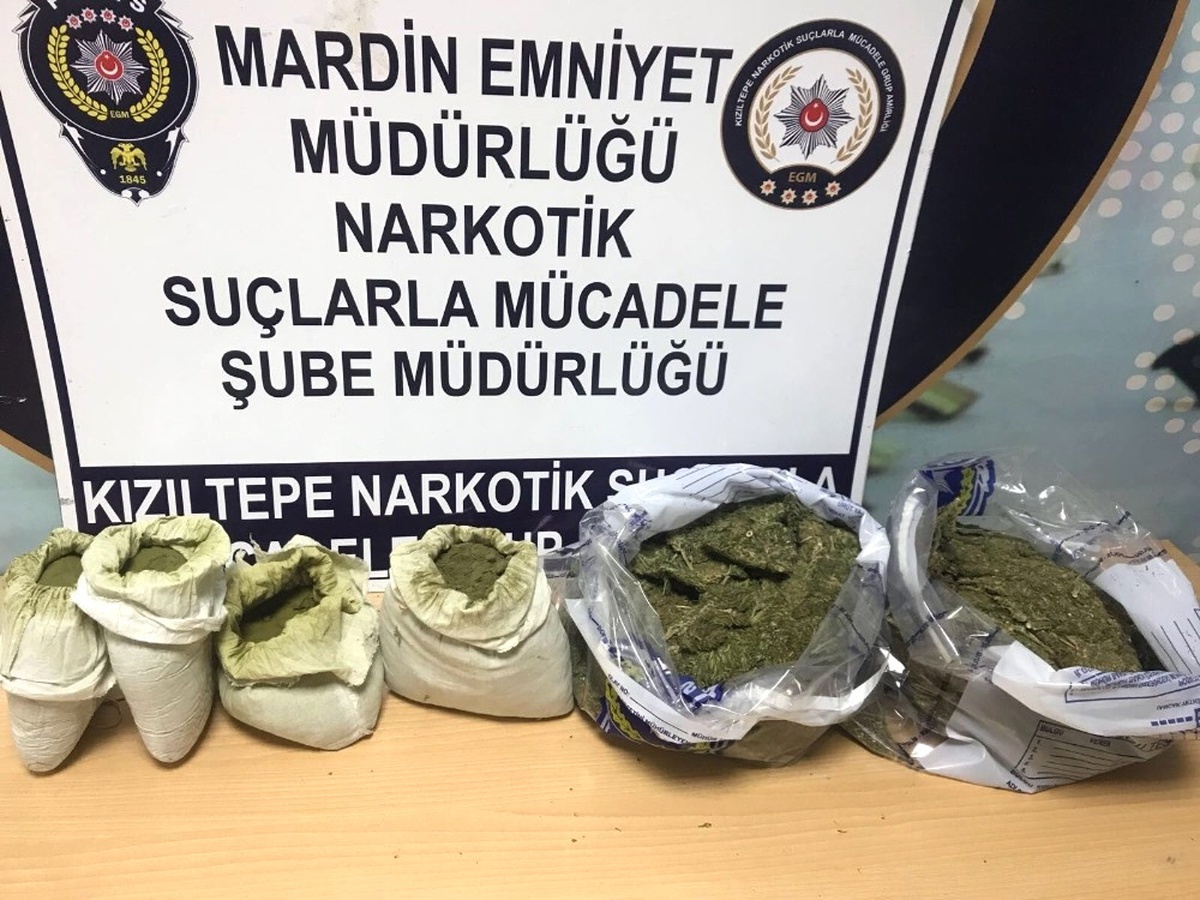 Kızıltepe\'de 7 Kilo 200 Gram Esrar Ele Geçirildi