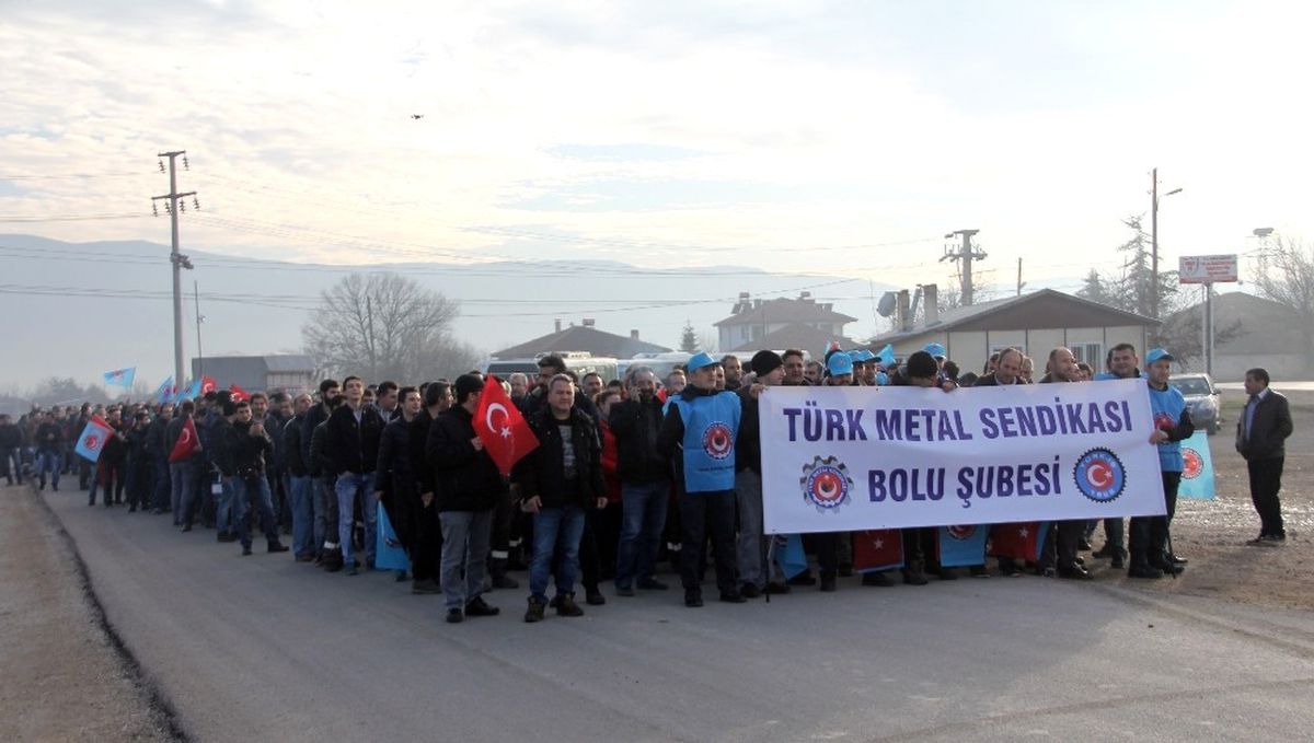 Metal İşçilerinden Zam Protestosu