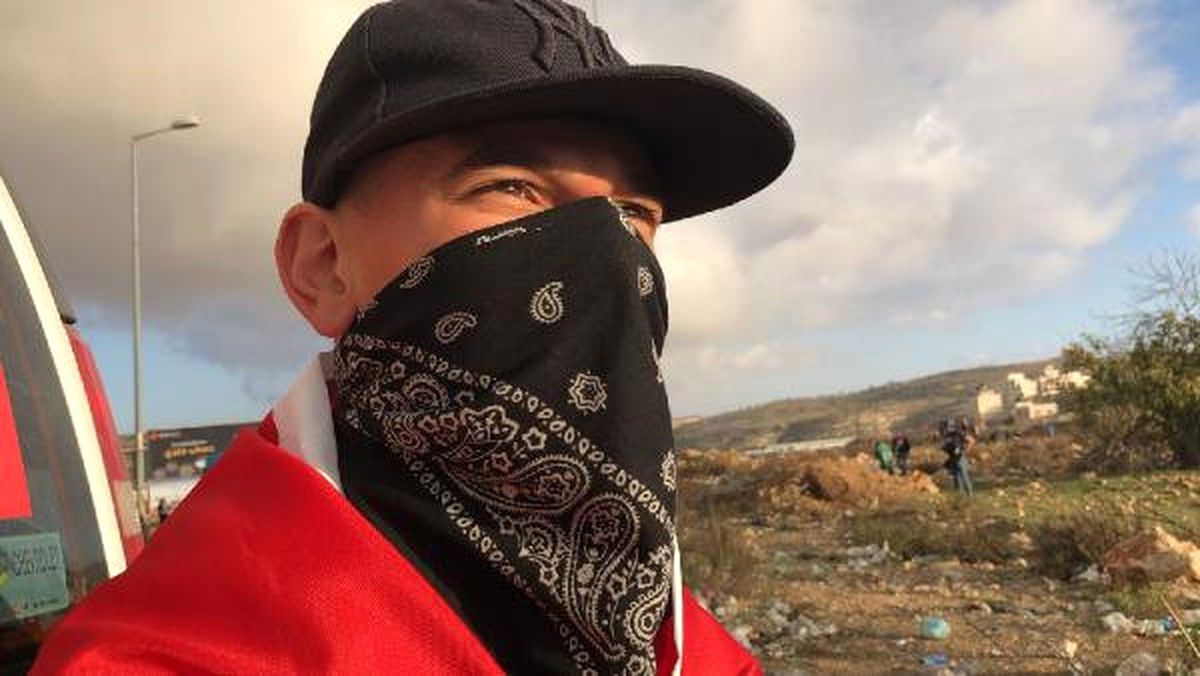 Ramallah\'ta Türk Bayraklı Protestocu Dikkat Çekti (2)