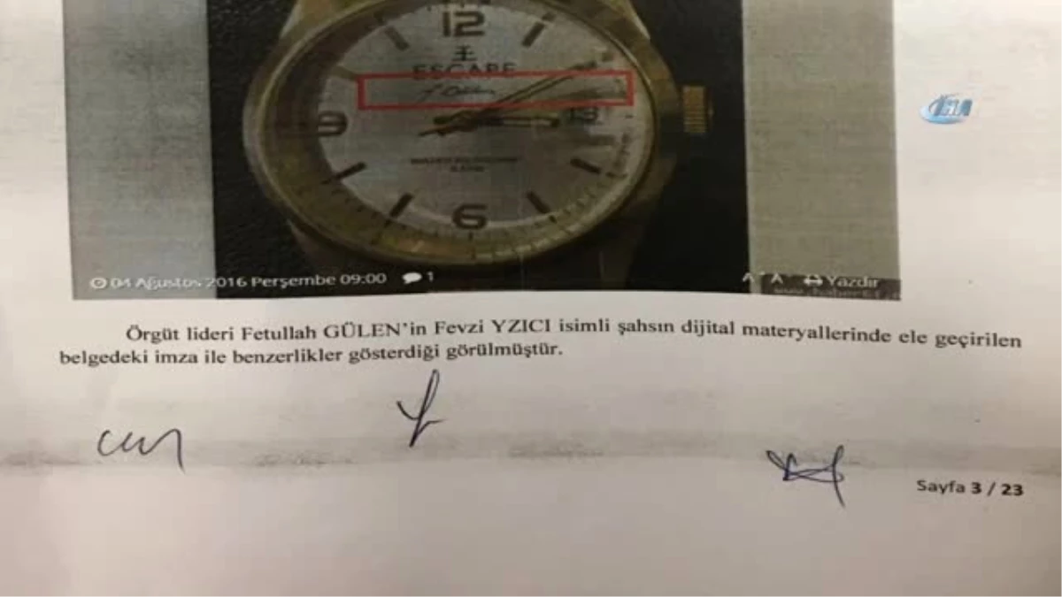 Başsavcılık Evrak İçin, "Bu Belge Terörist Başının Örgüt Üyelerine Verdiği Birebir Talimatın En...