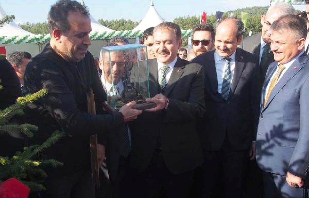 Haluk Levent ve Bakan Eroğlu\'dan Şarkılı Fidan Dikimi