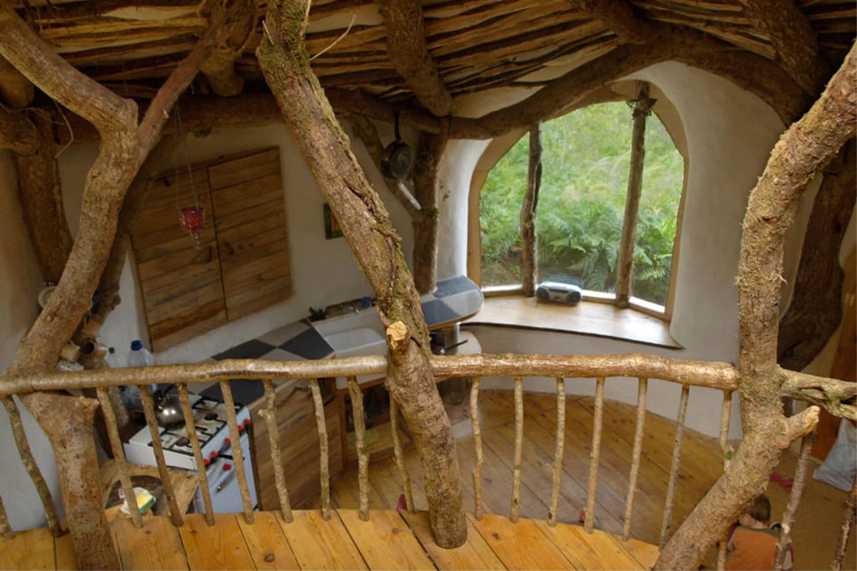 Hobbit Köyü Gibi Ama Gerçek: Low-Impact Woodland House