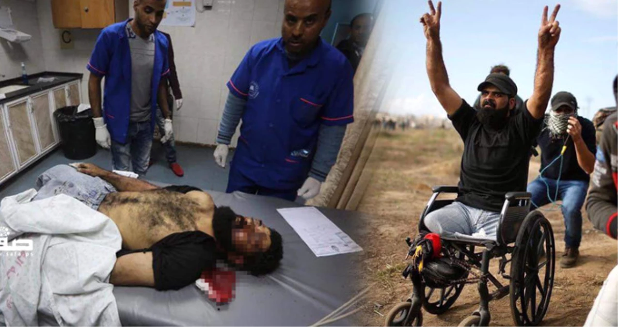 İsrail Terörü! Engelli Filistinli, Keskin Nişancı Tarafından Başından Vuruldu
