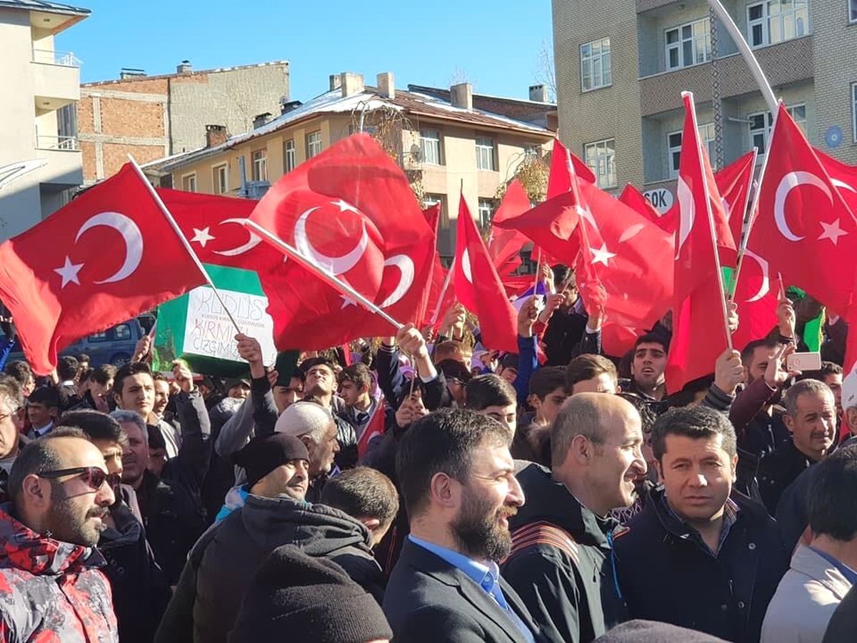 Sarıkamış\'ta ABD\'nin Kudüs Kararına Tepki