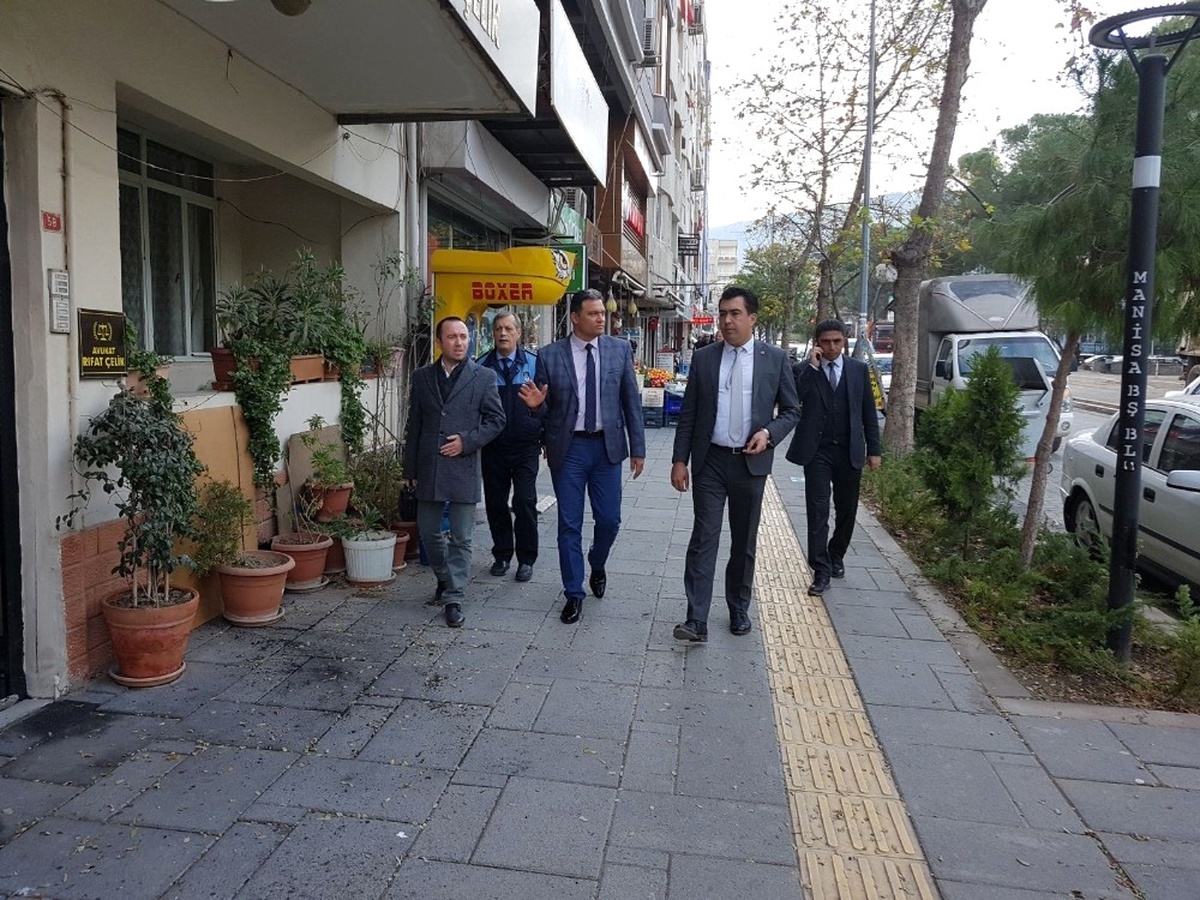 Soma\'daki Kaldırım İşgalleri Denetlendi