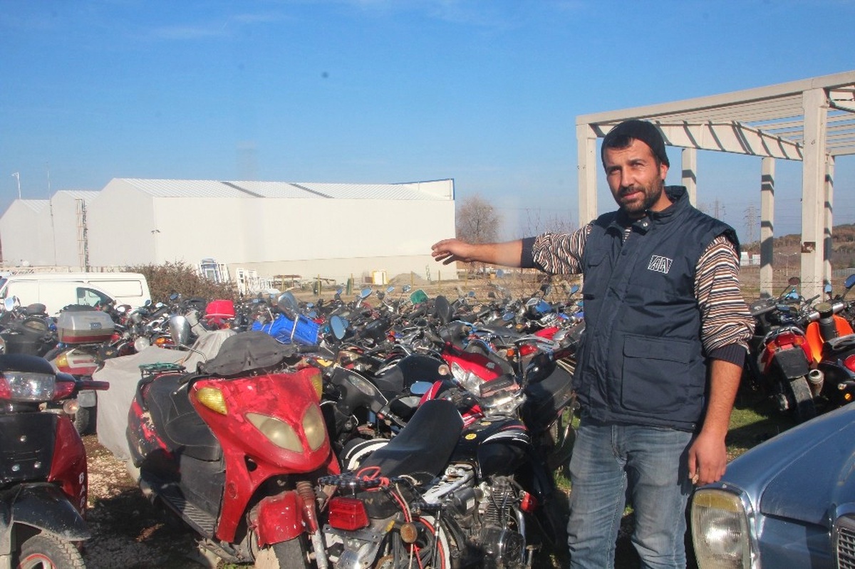 1 Milyon Lira Değerindeki Motosikletler Çürüyor