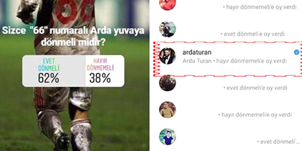 \'Arda Dönmeli Mi?\' Anketine Arda\'dan \'Hayır\'
