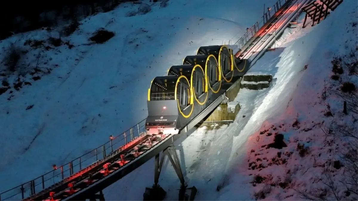 100 Kişilik Köye 53 Milyon Dolarlık Hizmet! Dünyanın En Dik Füniküleri Açılıyor