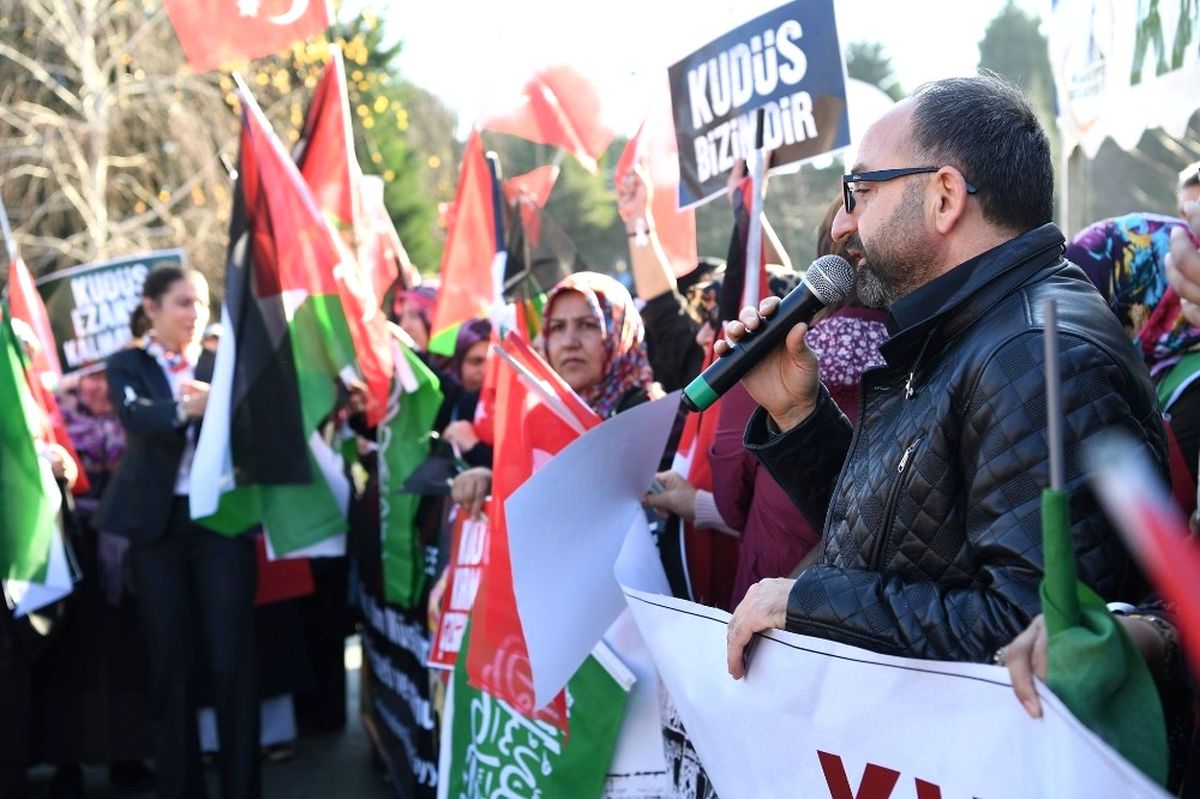 Kartepe\'den Kudüs\'e Destek Yürüyüşü